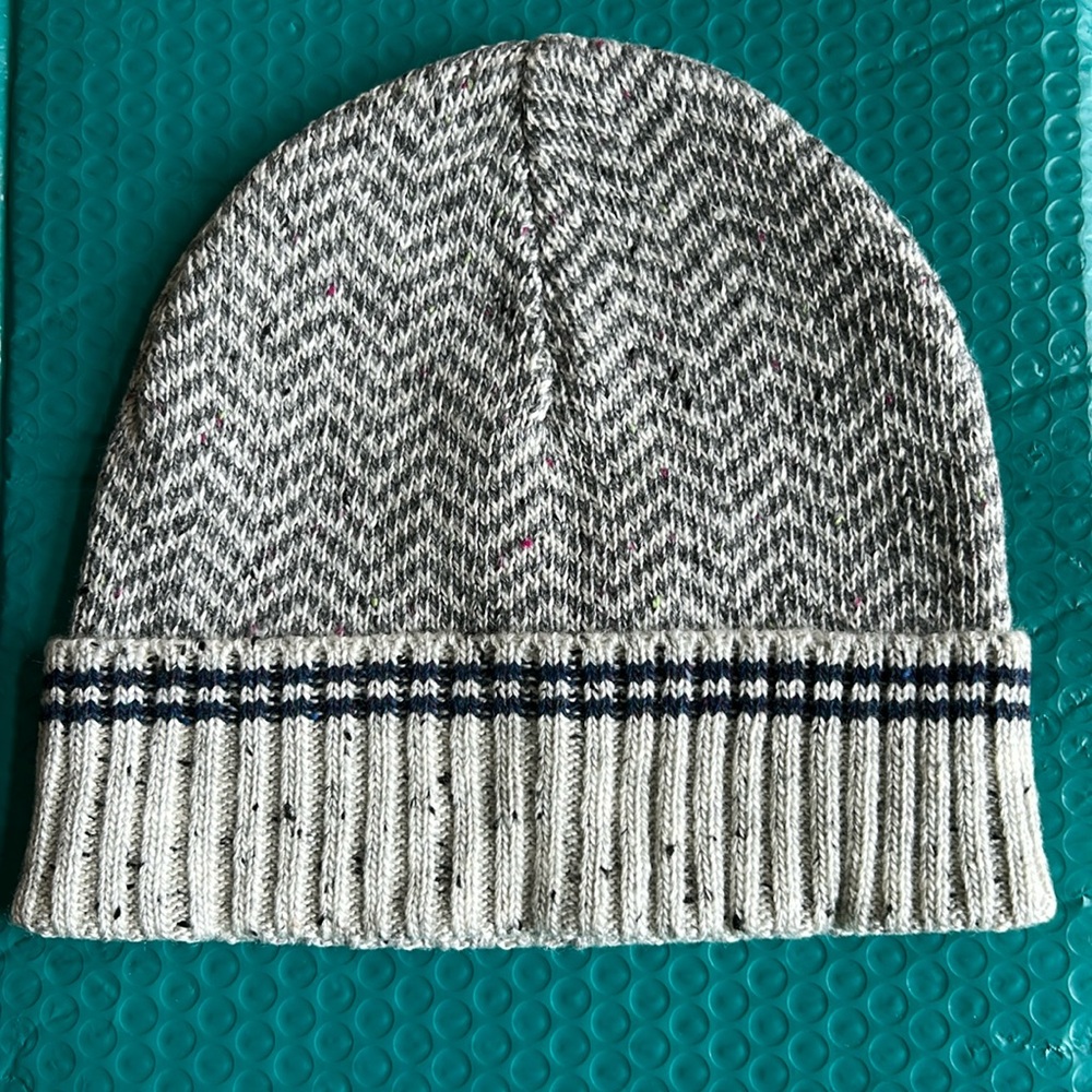 J Crew Winter Hat in Donegal Herringbone